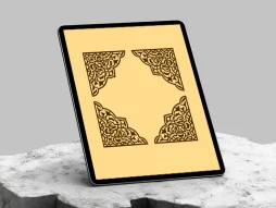 طرح لچک نقوش تذهیب