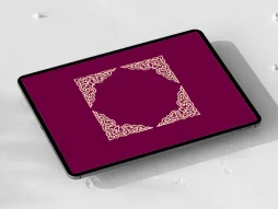 طرح لچک نقوش سنتی تو خالی