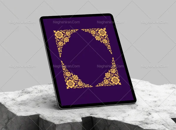 طرح لچک گل و برگ سنتی