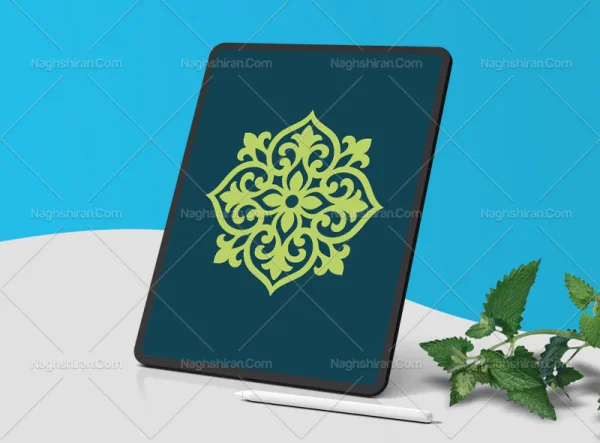 طرح نشان سبز سنتی ساده