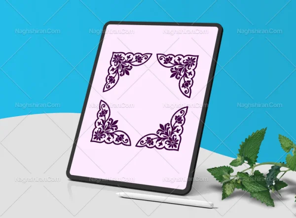 طرح لچک بنفش سنتی