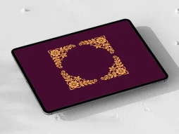 لچک حاشیه گل و بته سنتی