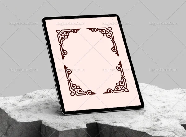 نقوش ساده سنتی طرح لچک