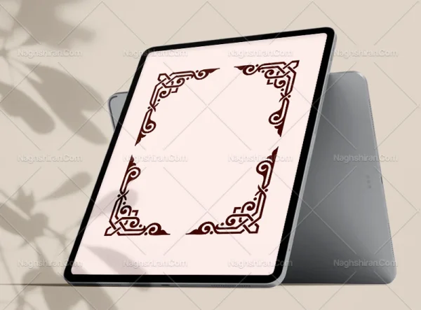 نقوش ساده سنتی طرح لچک