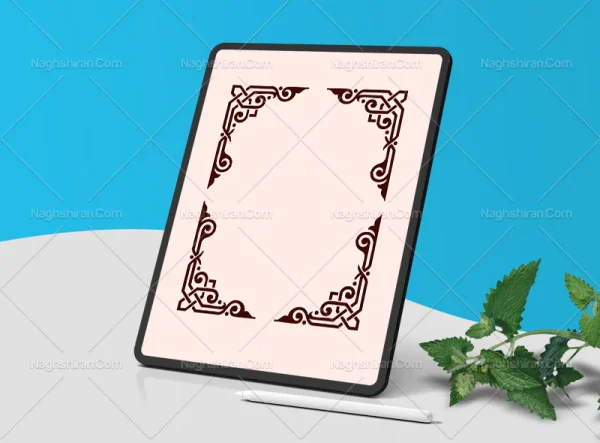 نقوش ساده سنتی طرح لچک