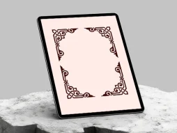 نقوش ساده سنتی طرح لچک