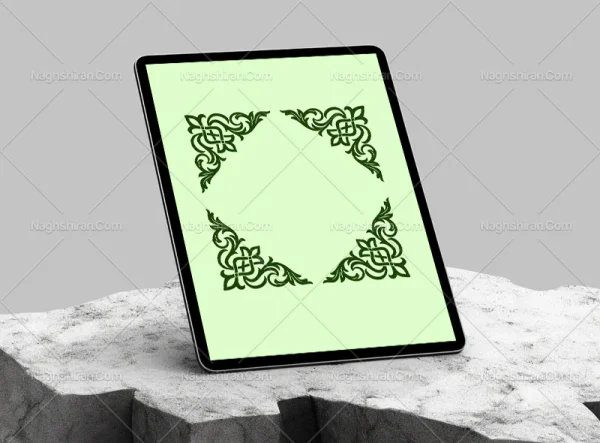 نقوش سبز لچک سنتی