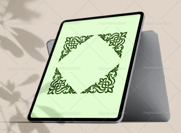 نقوش سبز لچک سنتی