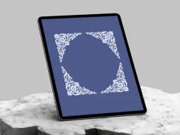نقوش سفید طرح لچک سنتی