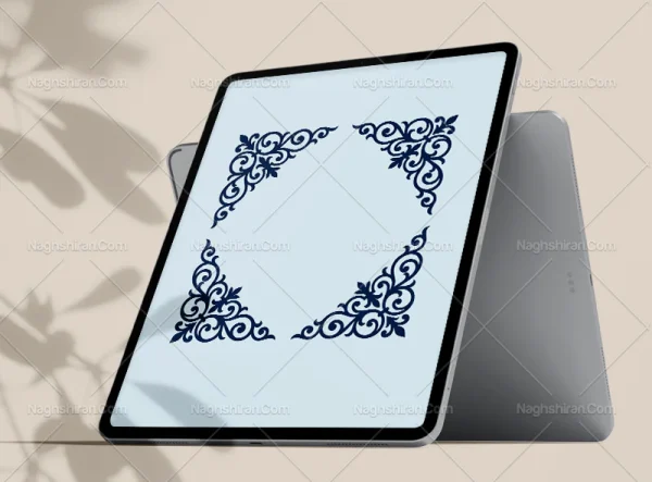 المان ساده طرح لچک حاشیه