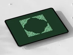 نقوش سنتی طرح لچک سبز
