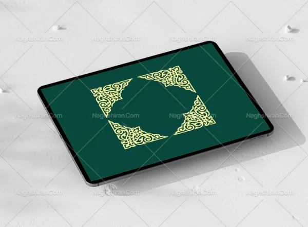 نقش و نگار طرح لچک سنتی