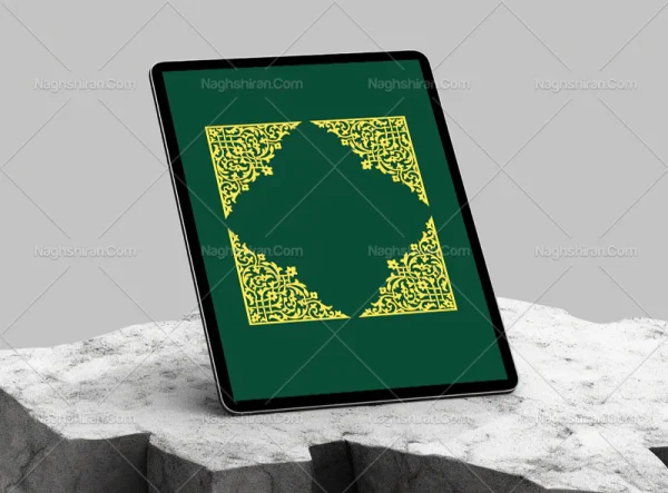 نقش و نگار سبز لچک