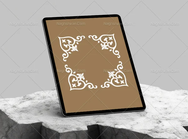نقوش ساده طرح لچک