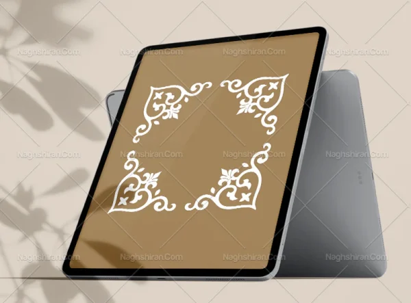 نقوش ساده طرح لچک