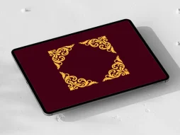 نقوش رنگی طرح لچک سنتی