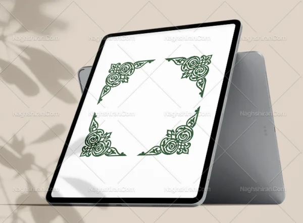 وکتور نقوش سنتی طرح لچک