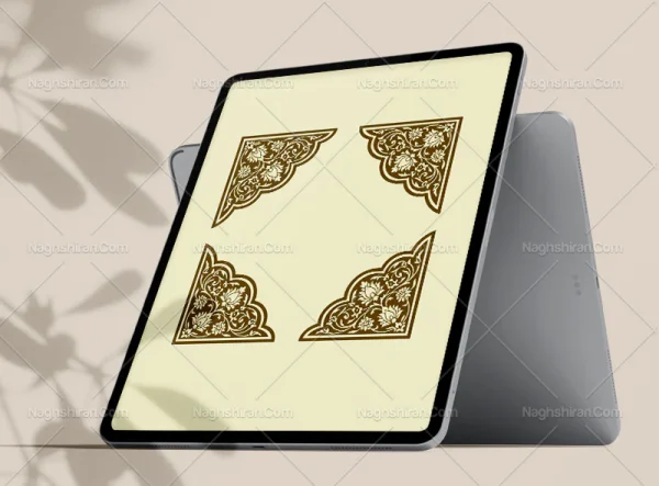 وکتور لچک نقوش ختایی سنتی