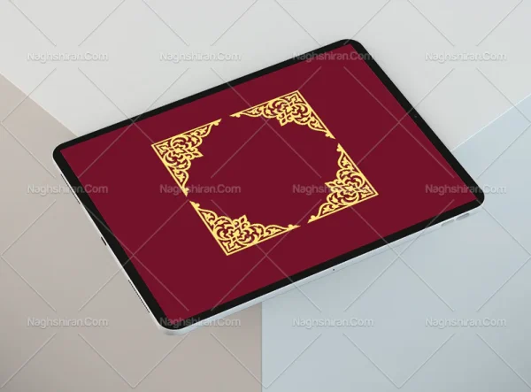 وکتور نقوش طرح لچک سنتی