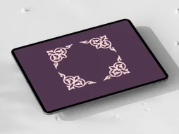 وکتور نقوش ساده یاسی طرح لچک