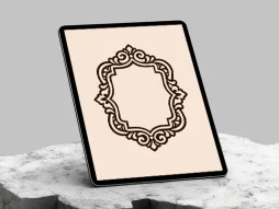 حاشیه نقوش رنگی سنتی