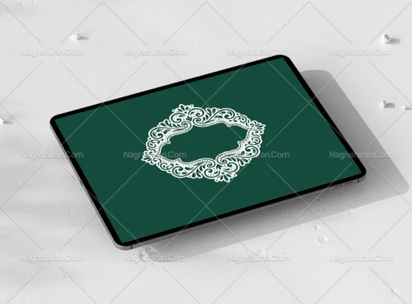 وکتور حاشیه نقوش سفید سنتی
