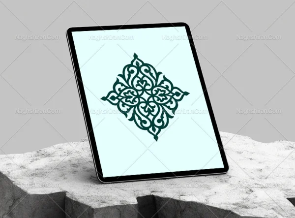 المان نشان رنگی ساده سنتی