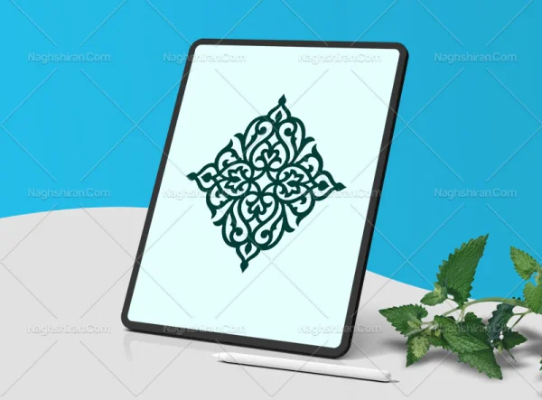 المان نشان رنگی ساده سنتی