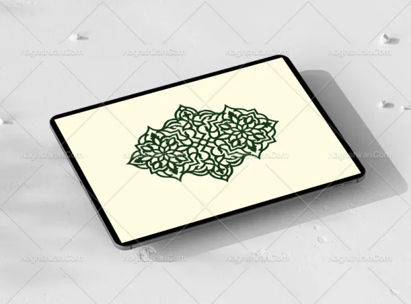 طرح ترنج ساده نقوش سنتی