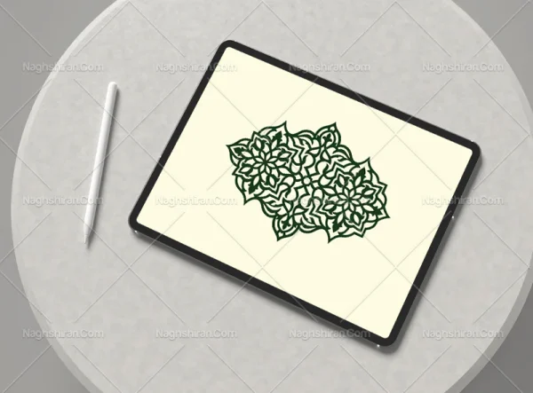 طرح ترنج ساده نقوش سنتی