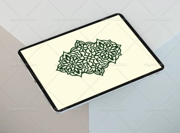 طرح ترنج ساده نقوش سنتی