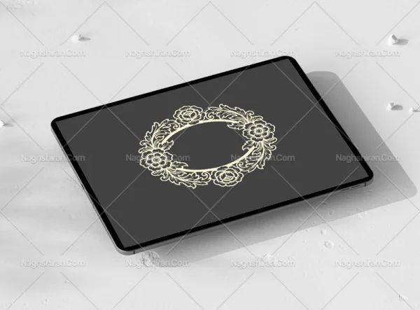 طرح نقوش منبت کاری حاشیه