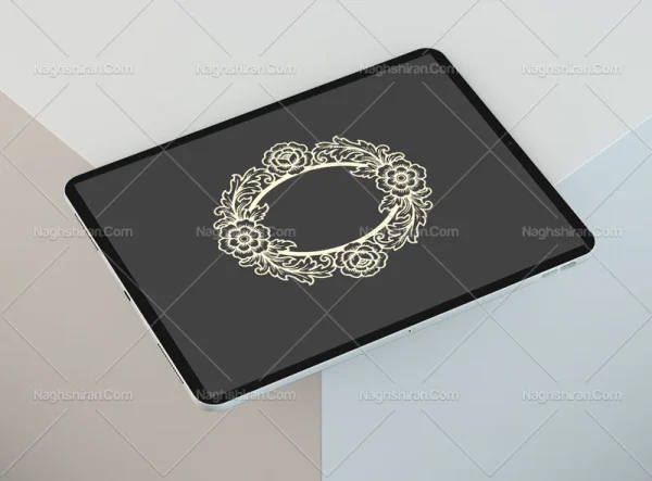 طرح نقوش منبت کاری حاشیه