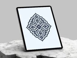 نقوش سنتی رنگی طرح ترنج