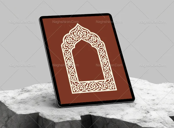نقوش اسلیمی طرح حاشیه محراب
