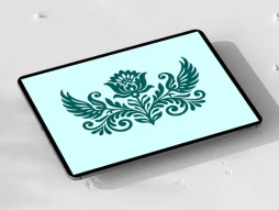 المان گل و برگ سنتی آبی رایگان
