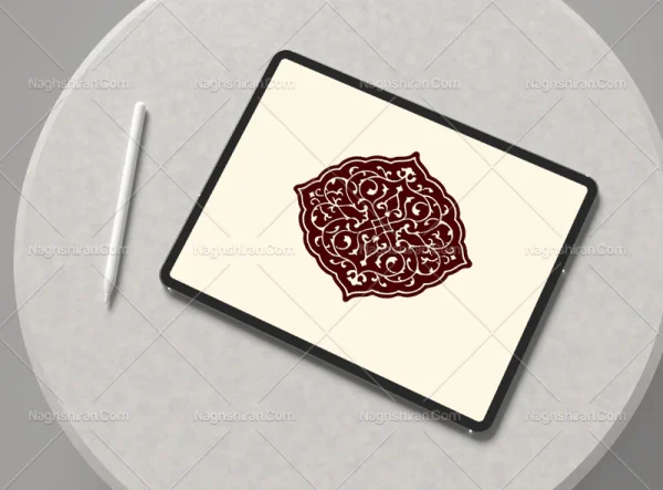 المان و نقوش سنتی ترنج ساده