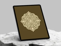 نشان طرح دایره ای سنتی رنگی
