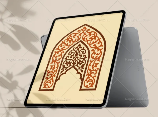 طرح حاشیه نقوش سنتی محراب