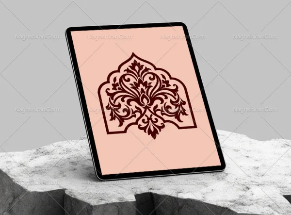 نقوش طرح محراب ساده