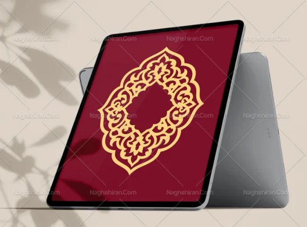 نقوش تذهیب طرح حاشیه ترنج