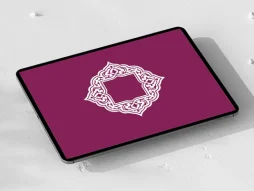 وکتور حاشیه نقوش اسلیمی سفید