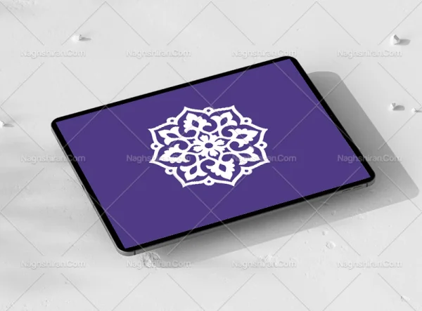 المان ساده سفید سنتی طرح نشان