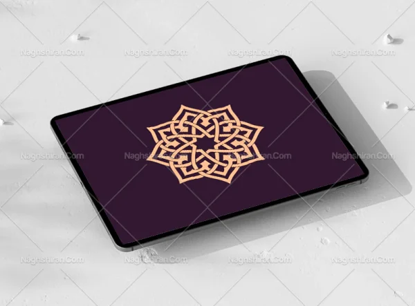 المان ساده رنگی سنتی طرح نشان