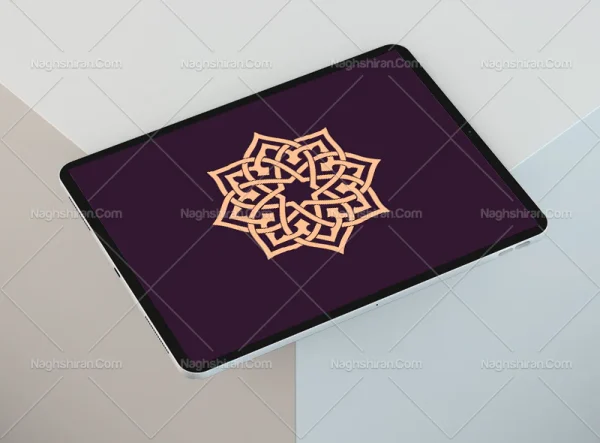 المان ساده رنگی سنتی طرح نشان