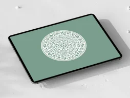 نقوش سفید سنتی طرح نشان