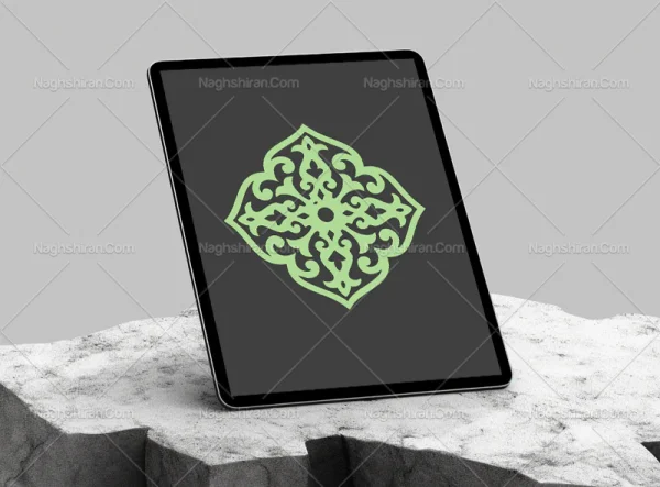 المان ساده سنتی طرح رنگی نشان
