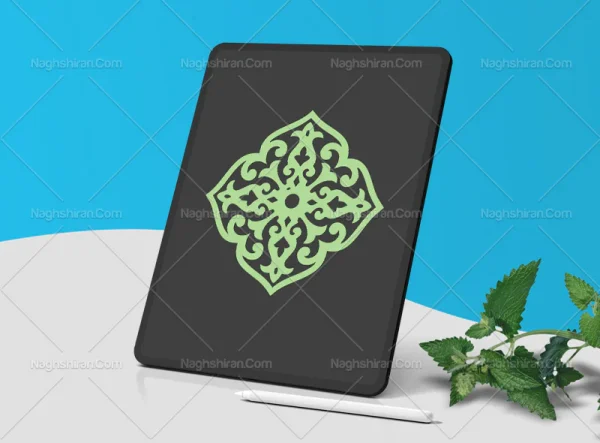 المان ساده سنتی طرح رنگی نشان