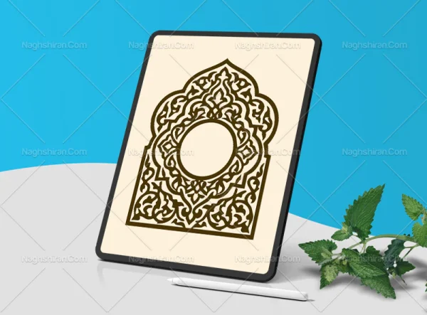 نقوش محراب طرح اسلیمی