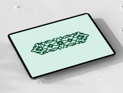 طرح قلمدان نقوش سبز سنتی